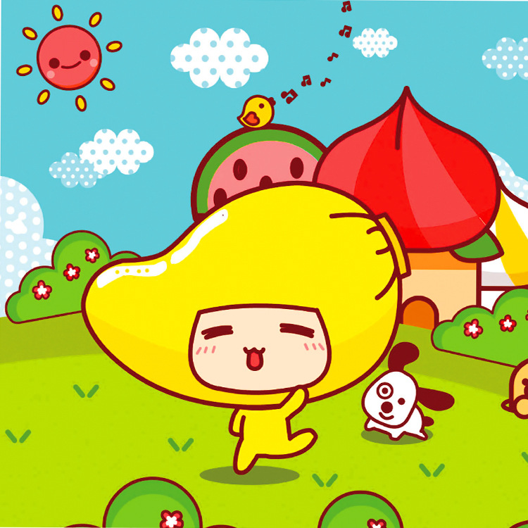 厂家直销批发定做外贸出口带框画点点画钻石画芒果仔