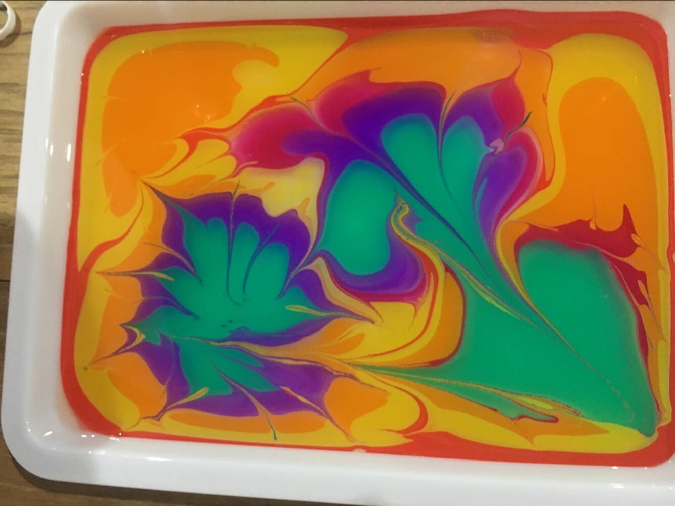 水拓画贴牌定制土耳其浮水湿拓画水影颜料美术儿童初学浮水画套装