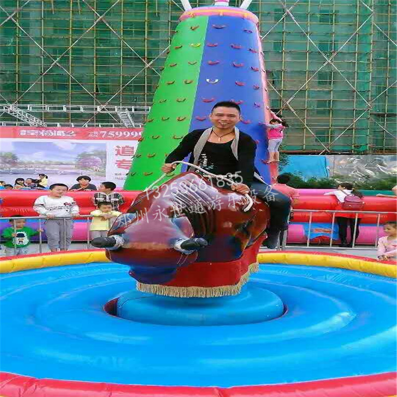 新款西班牙疯狂刺激旋转斗牛机儿童电动游乐设备户外成人大型娱乐