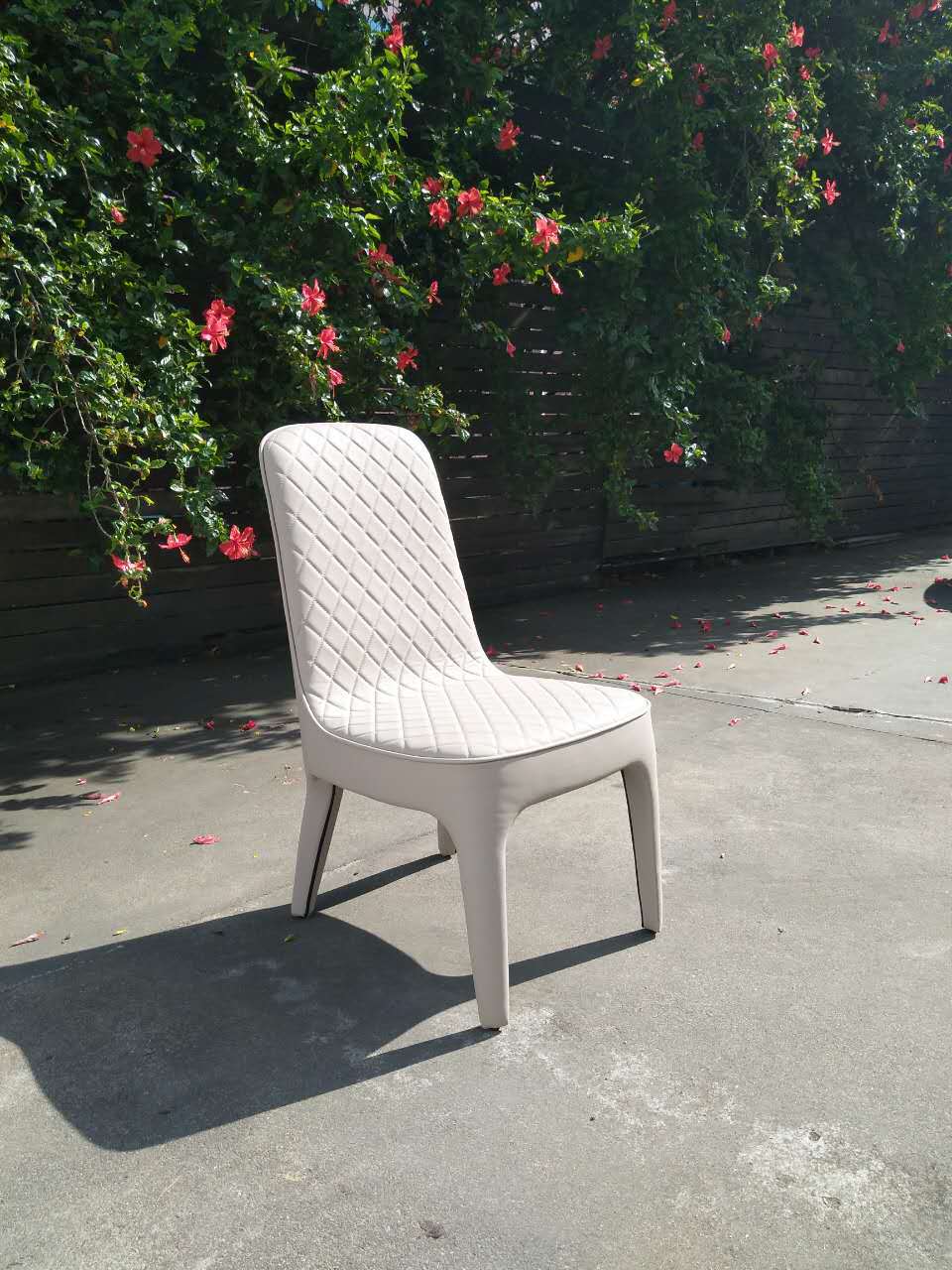 迪洛家具高端新奢欧式别墅实木天然大理石圆桌一桌四六椅餐桌椅组