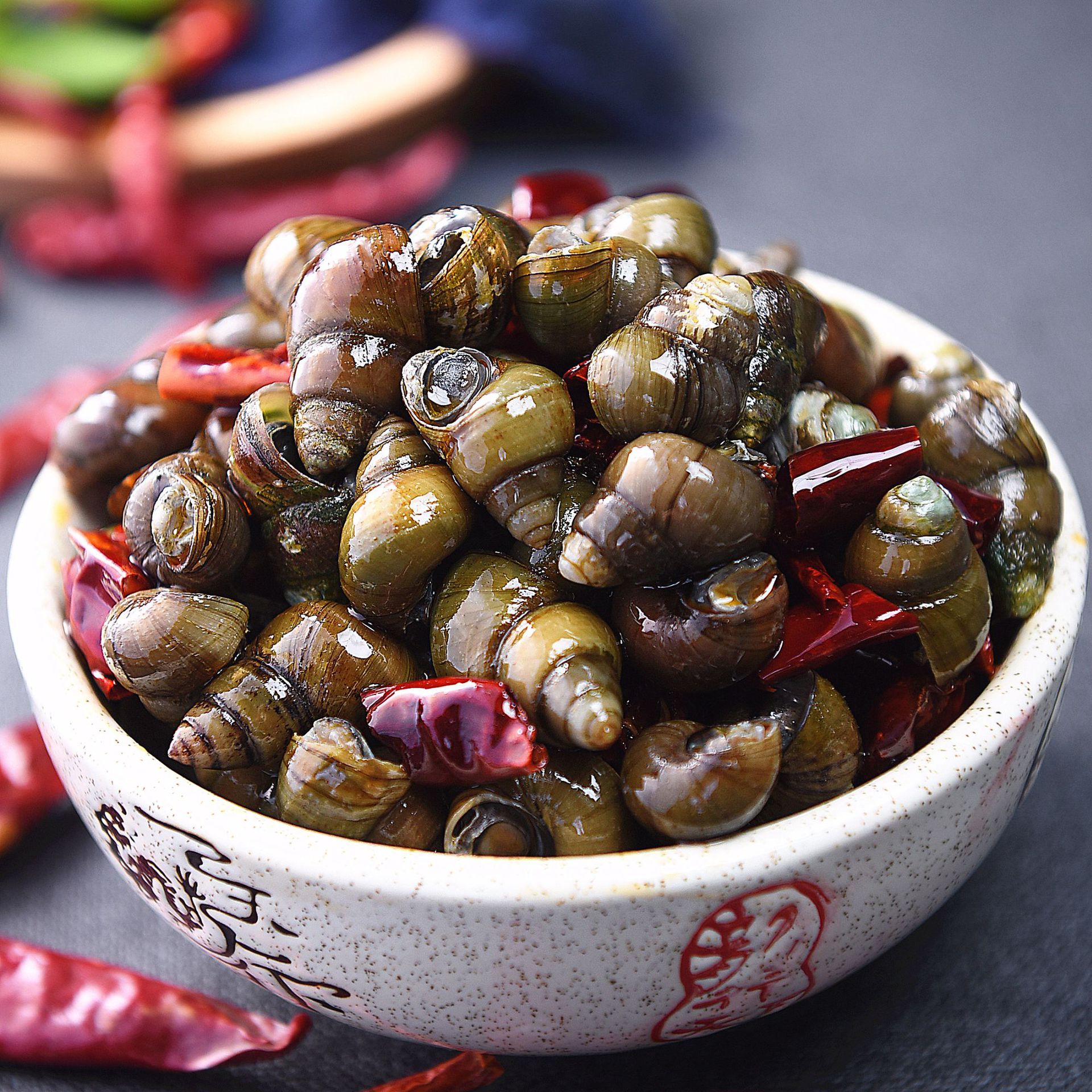 麻辣田螺 新鲜现炒香辣螺嗦螺即食 精选鲜活泥螺螺丝肉田螺肉零食