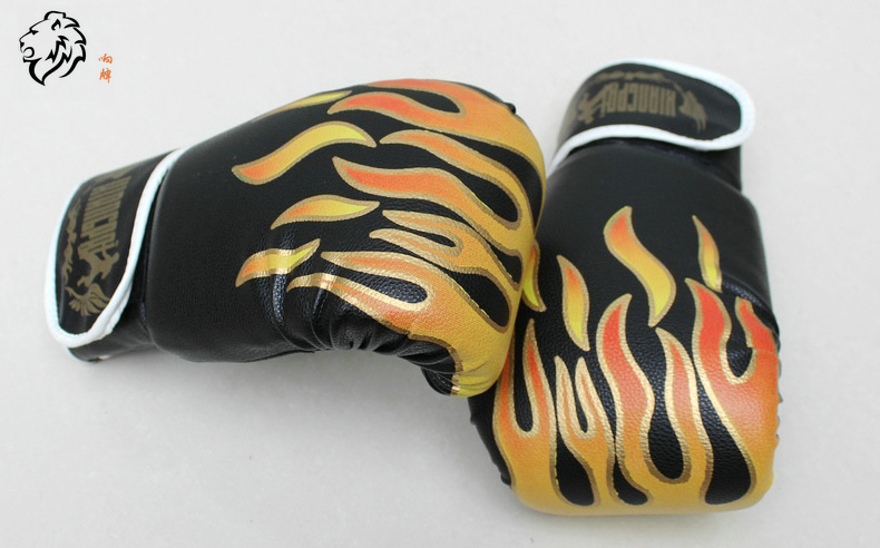 响牌火焰拳击手套 专业散打拳击拳套比赛型拳套 标准拳击手套