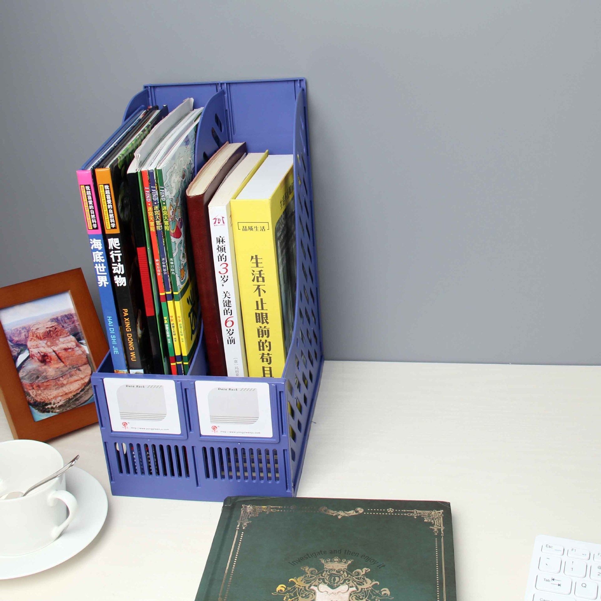 办公用品二格资料架文件架资料架两格文件架两栏文件框