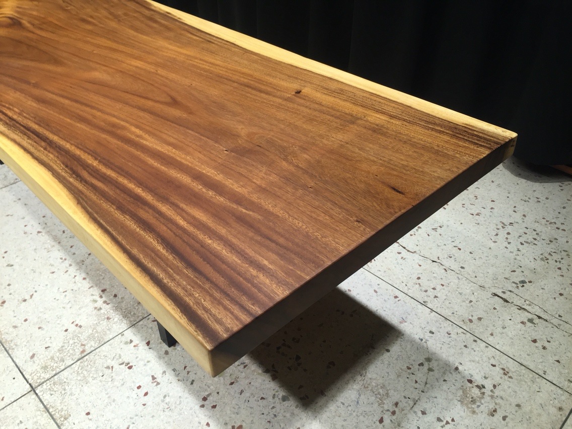 实木胡桃木大板桌原木泡茶台整木餐桌红木老板办公桌奥坎巴花现货