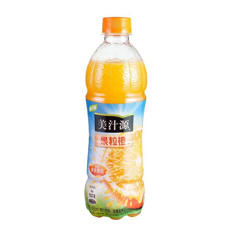 大量批发 美汁源果粒橙 橙汁饮品420ml12瓶 整箱