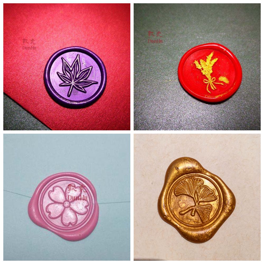 火漆印章 银杏叶 树叶 植物花草类 生日礼物 信封封口 邮戳 包装