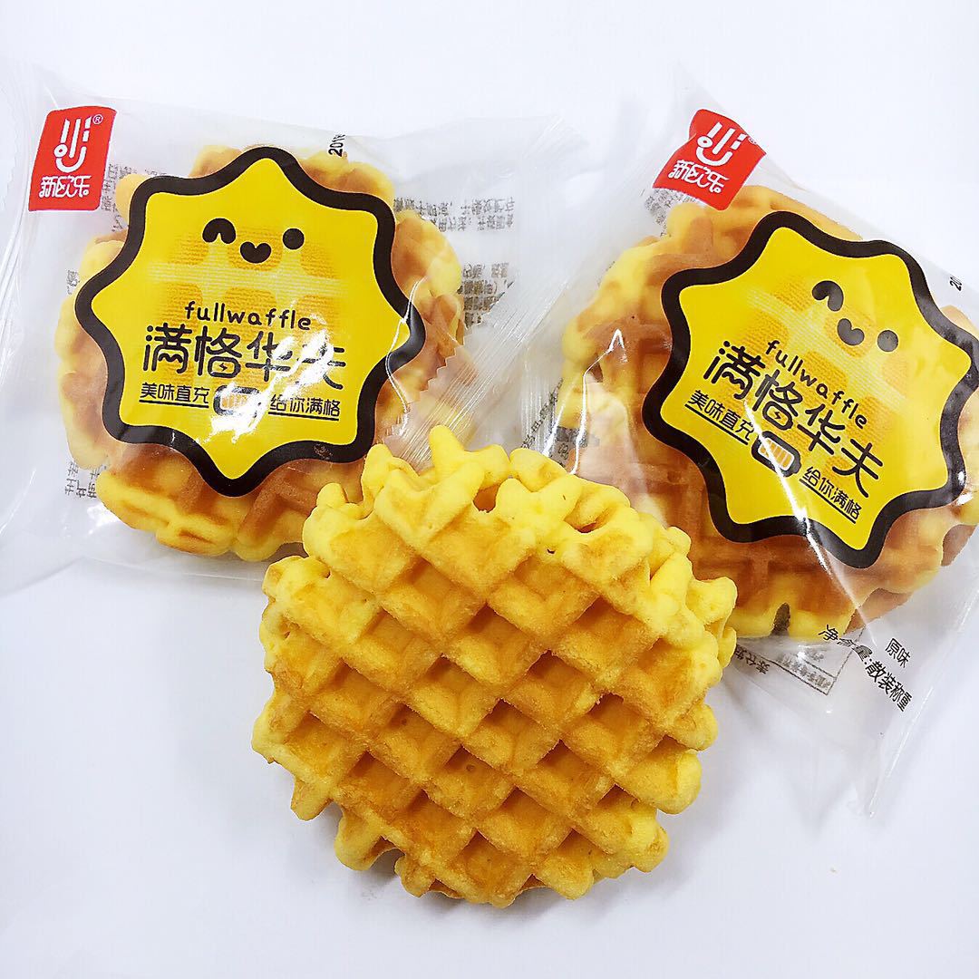新欧乐 满格华夫华夫饼下午茶糕点早餐面包1件4斤 现60