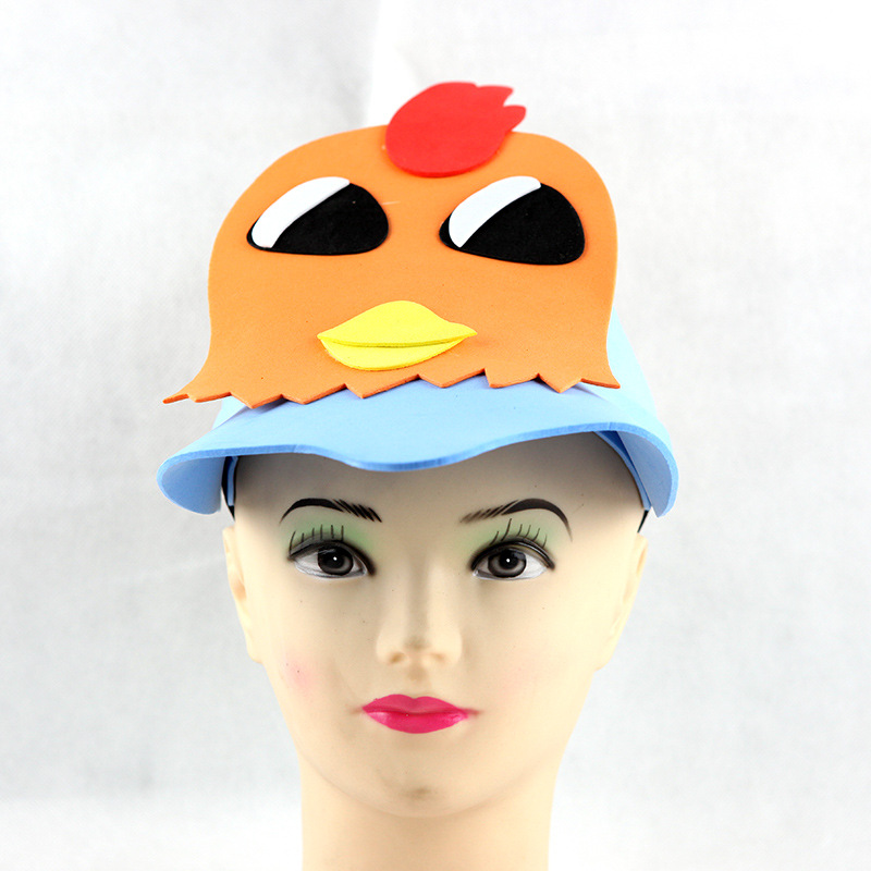公鸡遮阳帽头饰 双骏工艺 热销款式 厂家直销 卡通动物系列