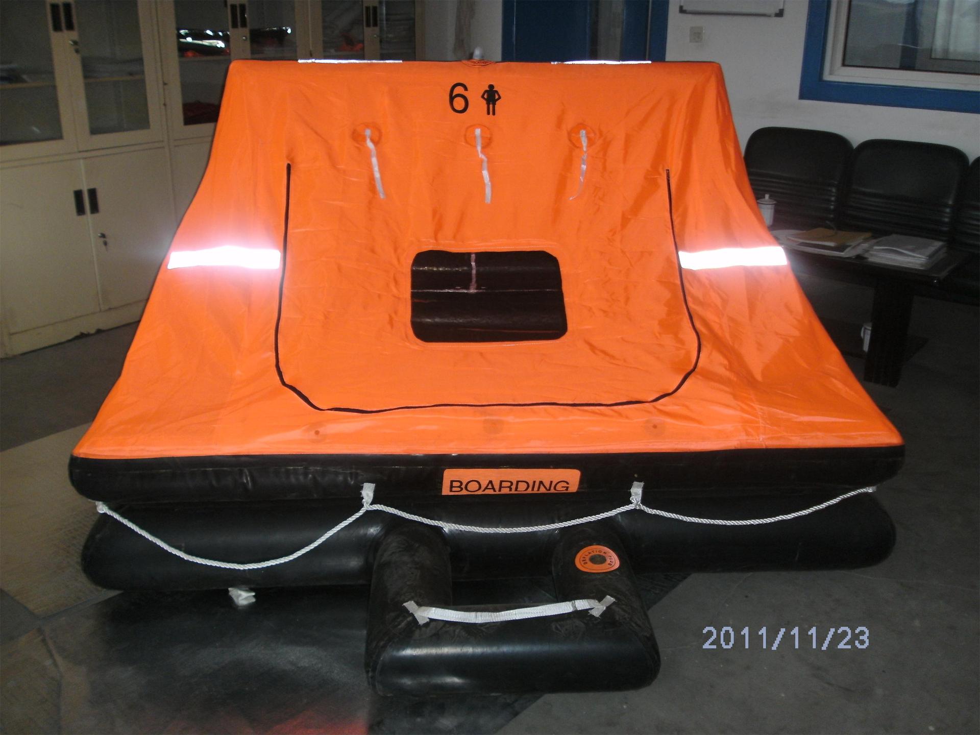 ii型游艇气胀式救生筏 6人12人手提式游艇筏 提供ccs/ec证书