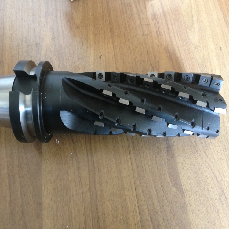 厂家直销镶合金刀片玉米棒铣刀,可转位螺旋立铣刀