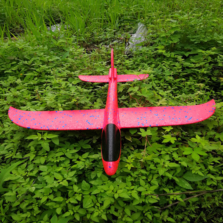 48cm Upgraded Ultra-Light Hand Throwing Model Aircraft Bubble Plane Children Throwing Glider Outdoor Parent-Child Toy Model