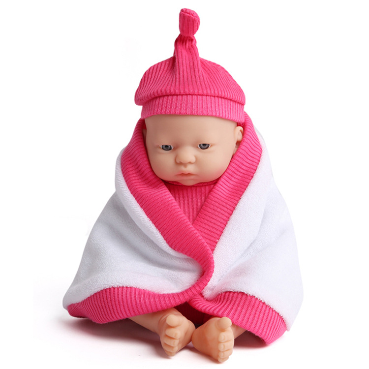 亚马逊ebay爆款23cm全搪塑娃娃534700 重生娃娃仿真婴儿娃娃