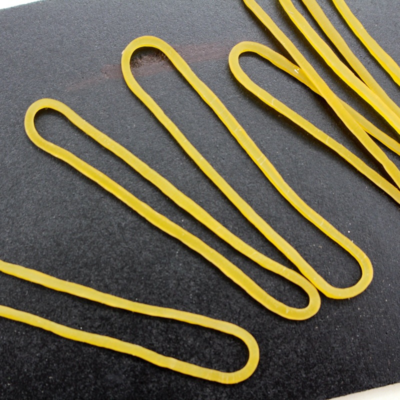 长建 袋装乳胶圈 黄色橡胶圈 袋装橡皮筋 牛皮筋 约150根/套