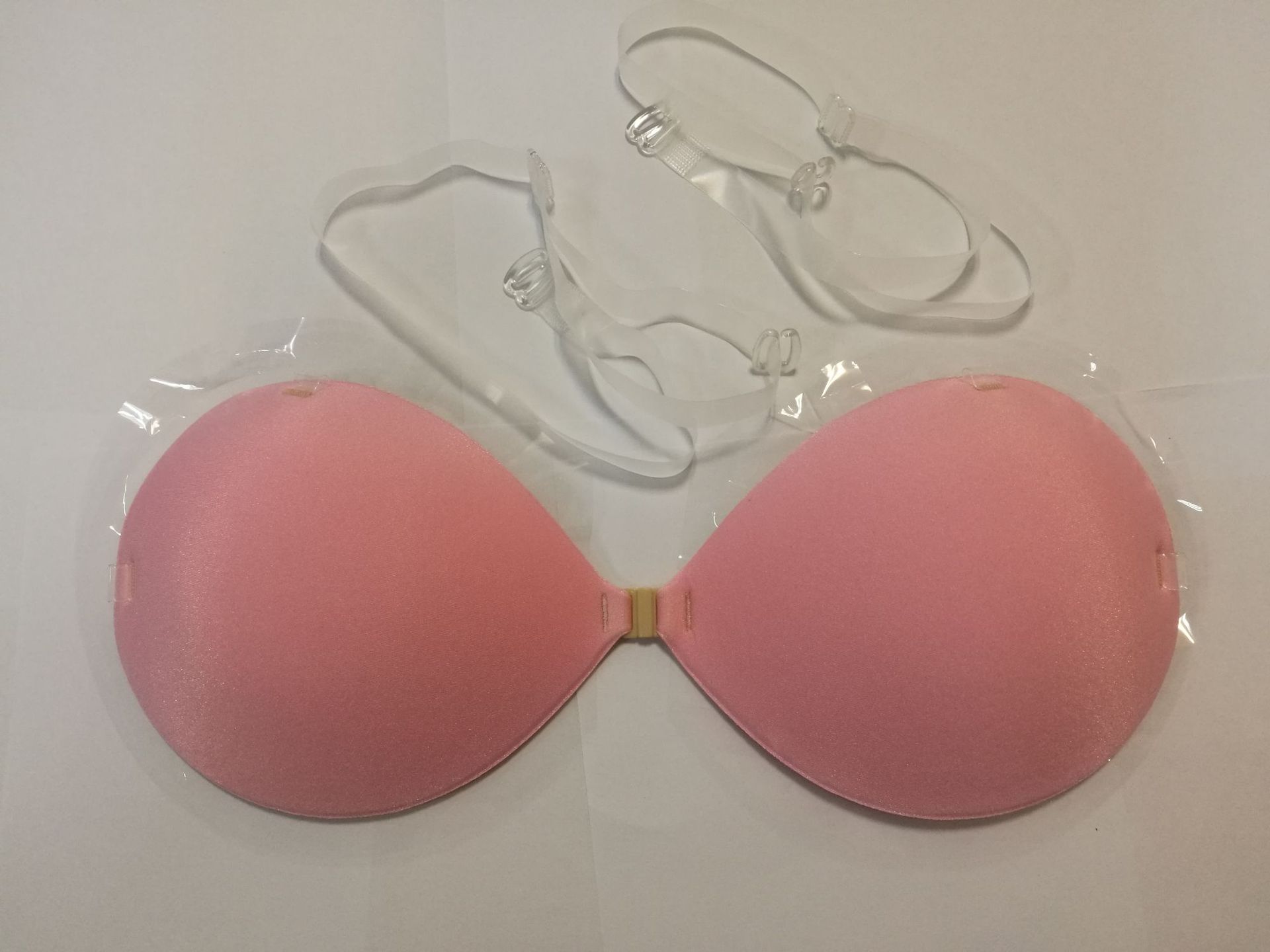 女神新款手掌杯加厚隐形文胸防水刷胶款性感婚纱礼服泳装内衣批发