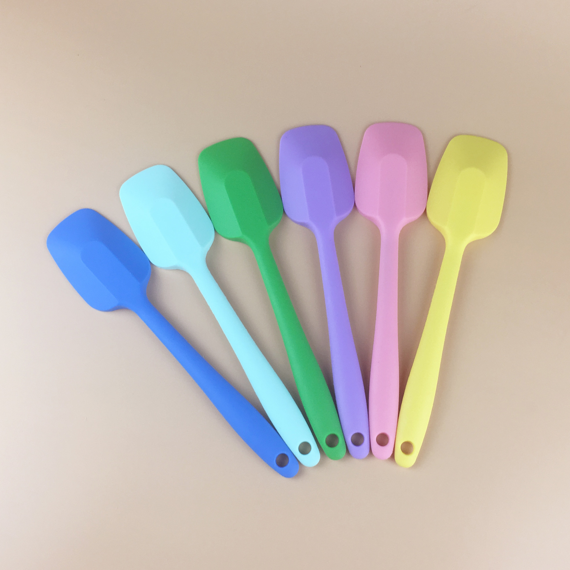 一体式硅胶铲牛油铲小硅胶刮铲奶油搅拌刮刀硅胶抹刀现货销售