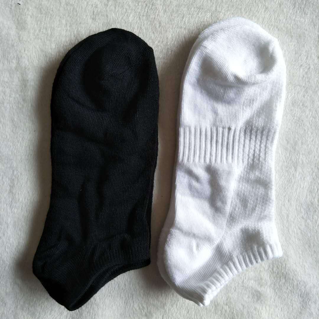 男袜春夏秋冬款涤棉男士船袜低帮浅口黑白灰袜子批发赠品袜子批发