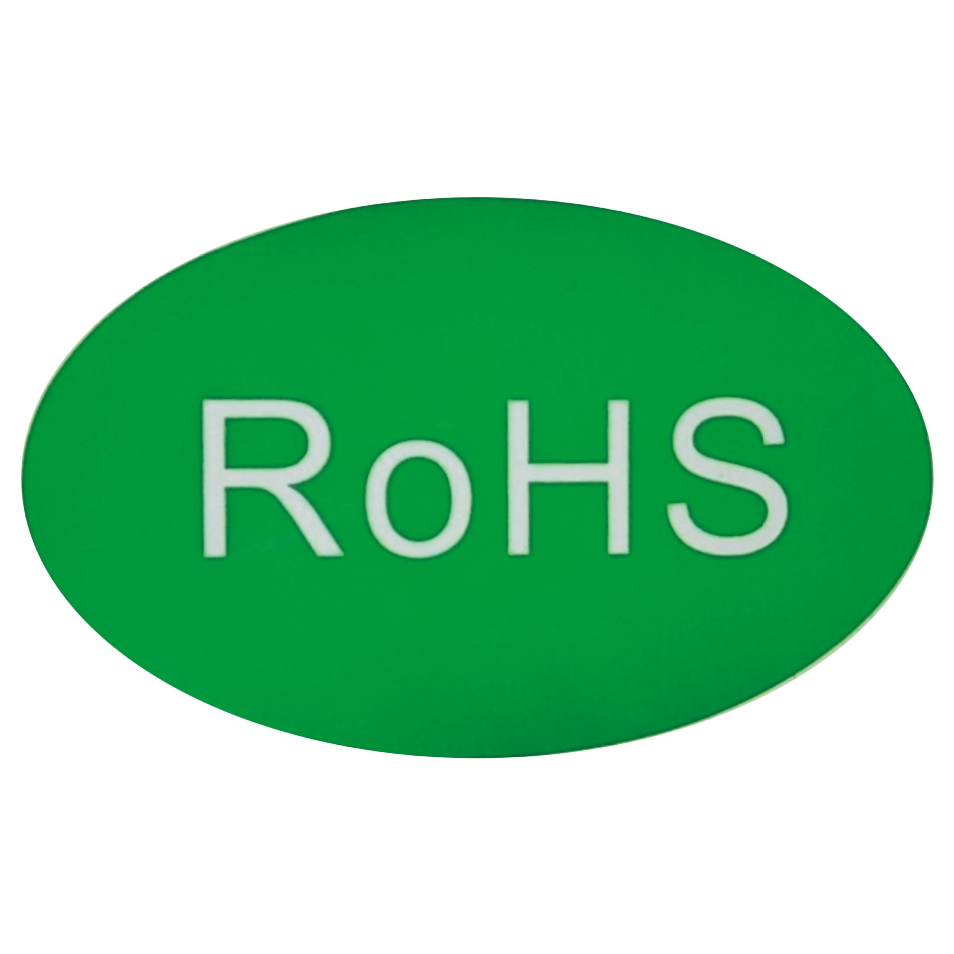 rohs椭圆形不干胶标签绿色rohs环保不干胶标签定做rohs贴纸