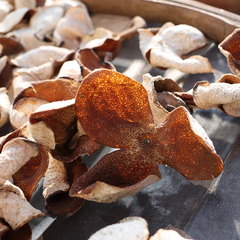 新会工厂 2018年新会新皮 陈皮干货橘子柑皮大红皮广东特产500克