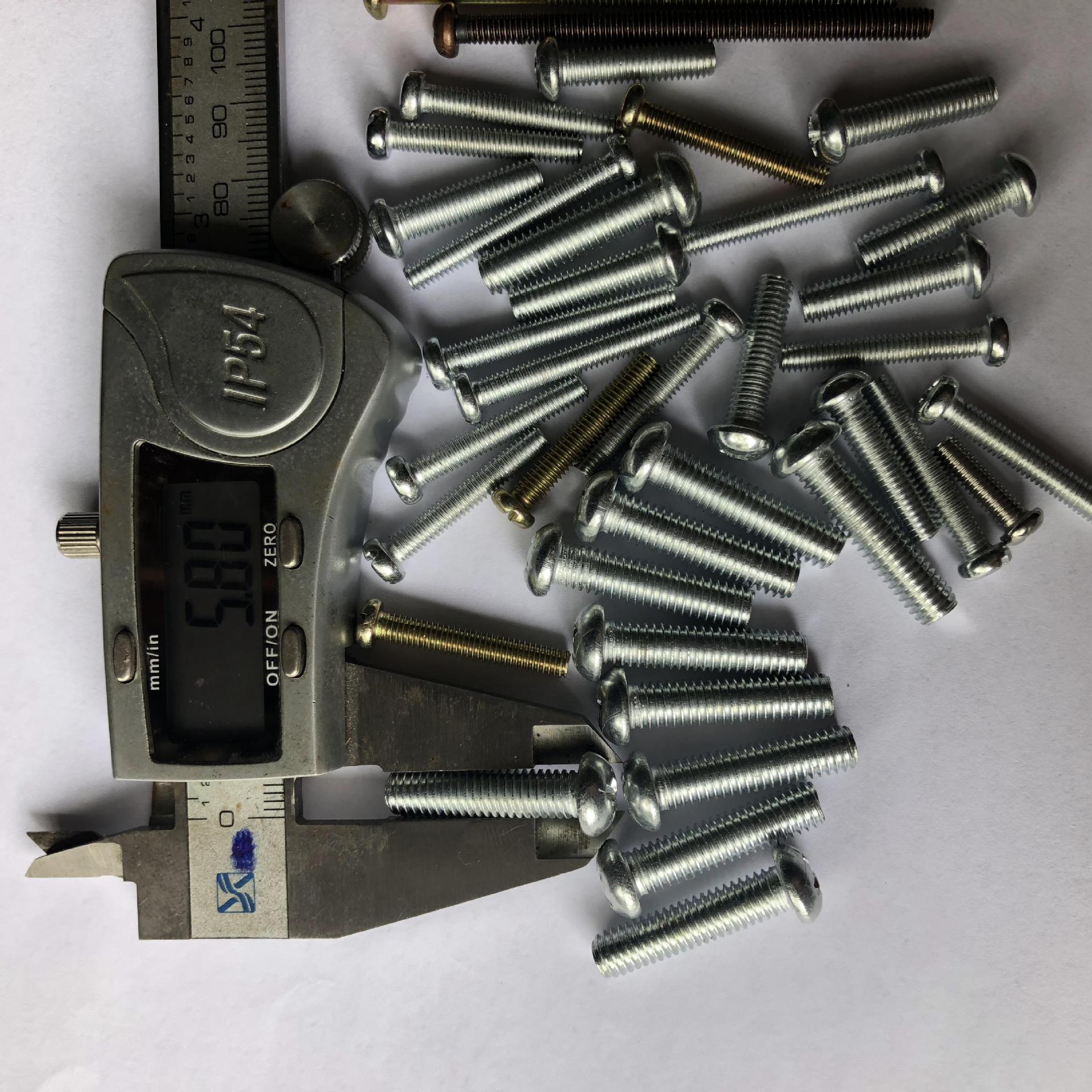 【性价比】元机螺钉 圆头盘头十字螺丝,帽头带垫螺丝钉m2-12齐全