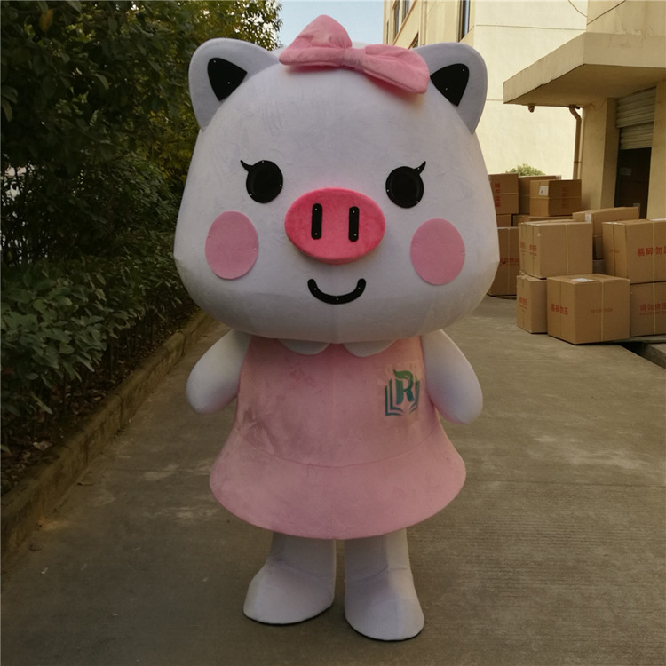 猪猪卡通人偶服装定制大型人穿布偶套装猪年吉祥物玩偶服表演道具