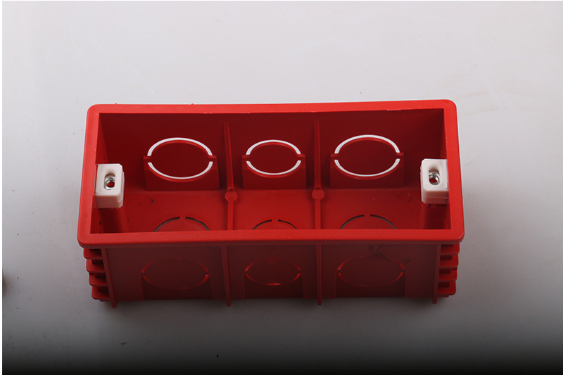 118 开关插座底盒 118连体底盒 pc阻燃开关插座底盒 厂家直销