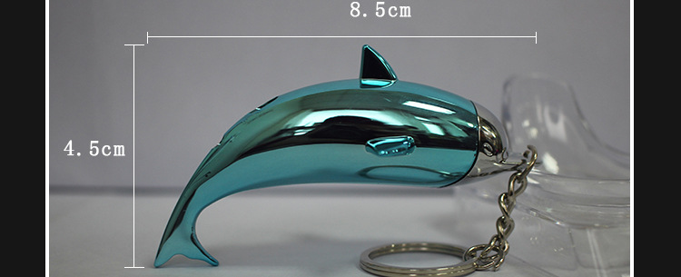 ym091创意可爱萌物海豚充气打火机 个性时尚带钥匙挂件打火机批发