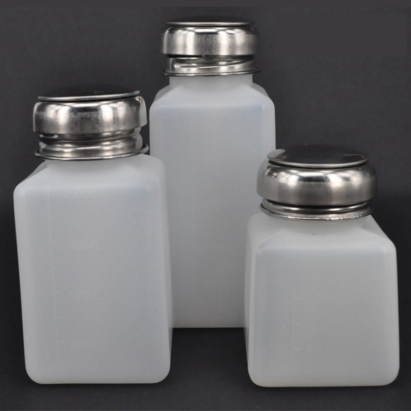 铜芯酒精瓶100/200/250ml按压式出水酒精壶维修用解胶剂瓶洗甲瓶