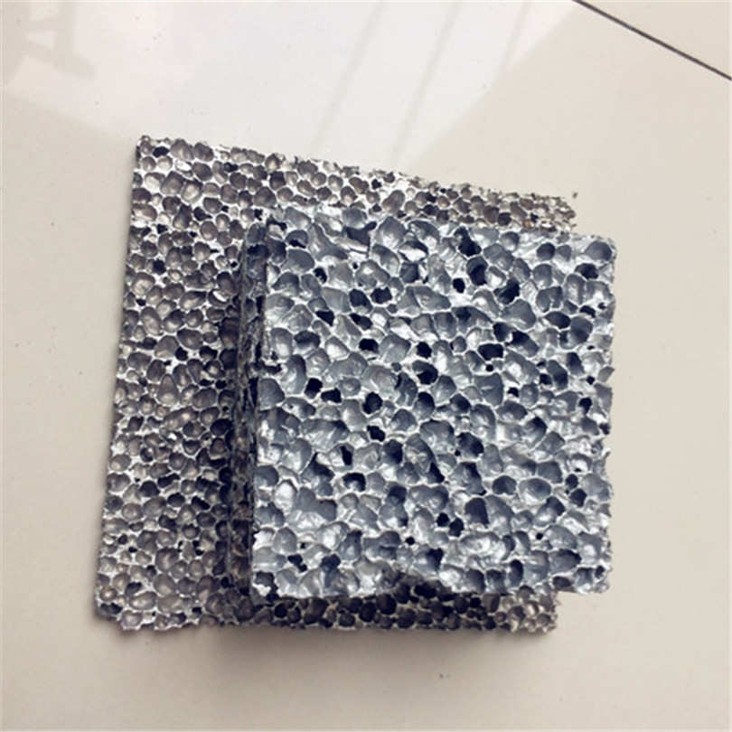供应高效吸音隔音消音降噪发泡铝 复合板装饰新材料/闭孔泡沫铝