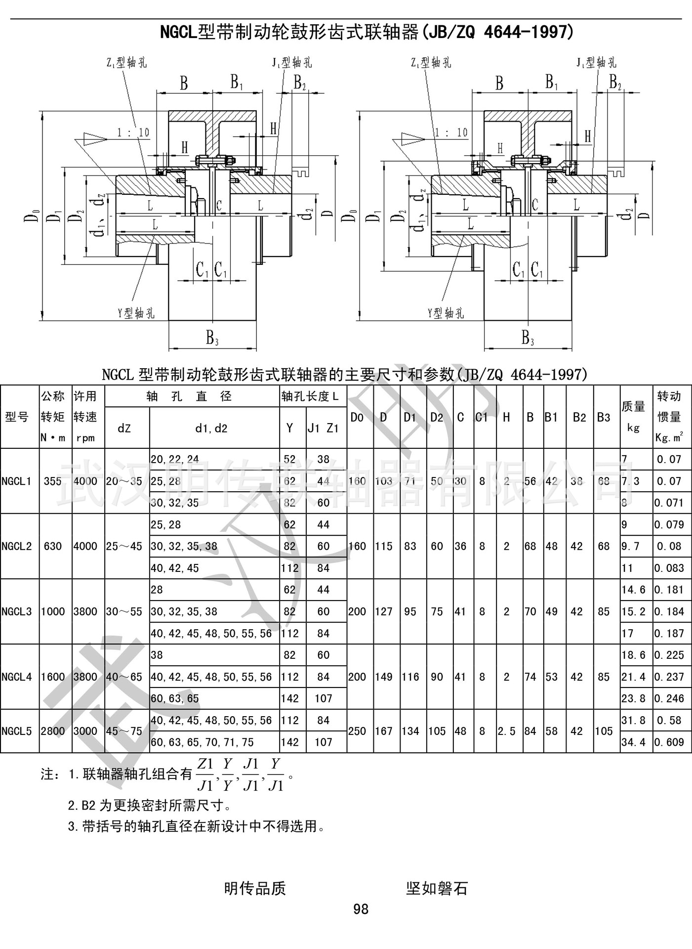 【专业厂家】联轴器 生产wgc4型垂直安装鼓形齿式联轴器
