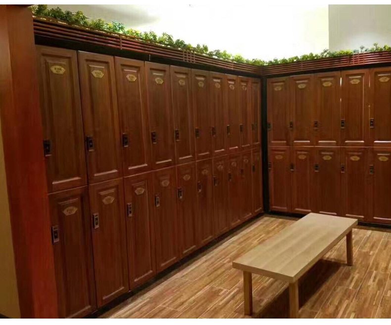 厂家直销洗浴中心桑拿更衣柜 酒店游泳馆浴室实木更衣柜储物柜