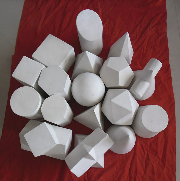 教育配送达标产品写生教具2石膏几何体批发零售石膏头像陶瓷静物