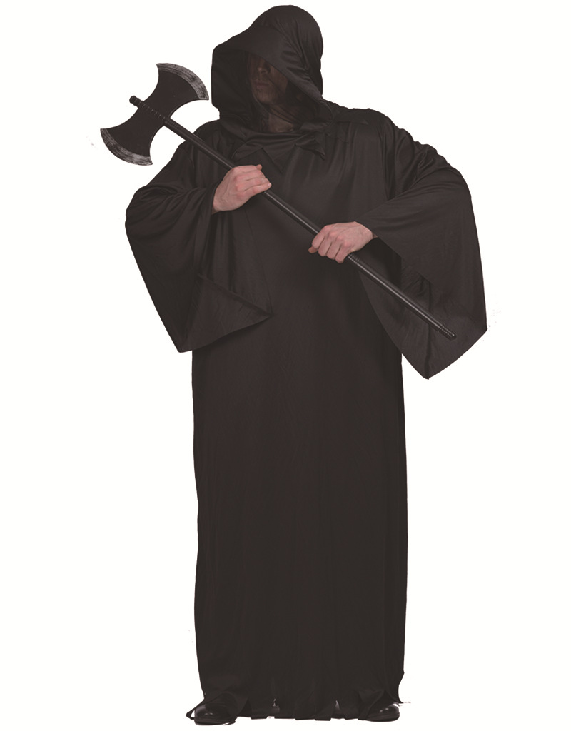 Amazon Wish Cross-Border Supply Halloween Costume Cold Black Robe Warrior Cospaly Prop Costume