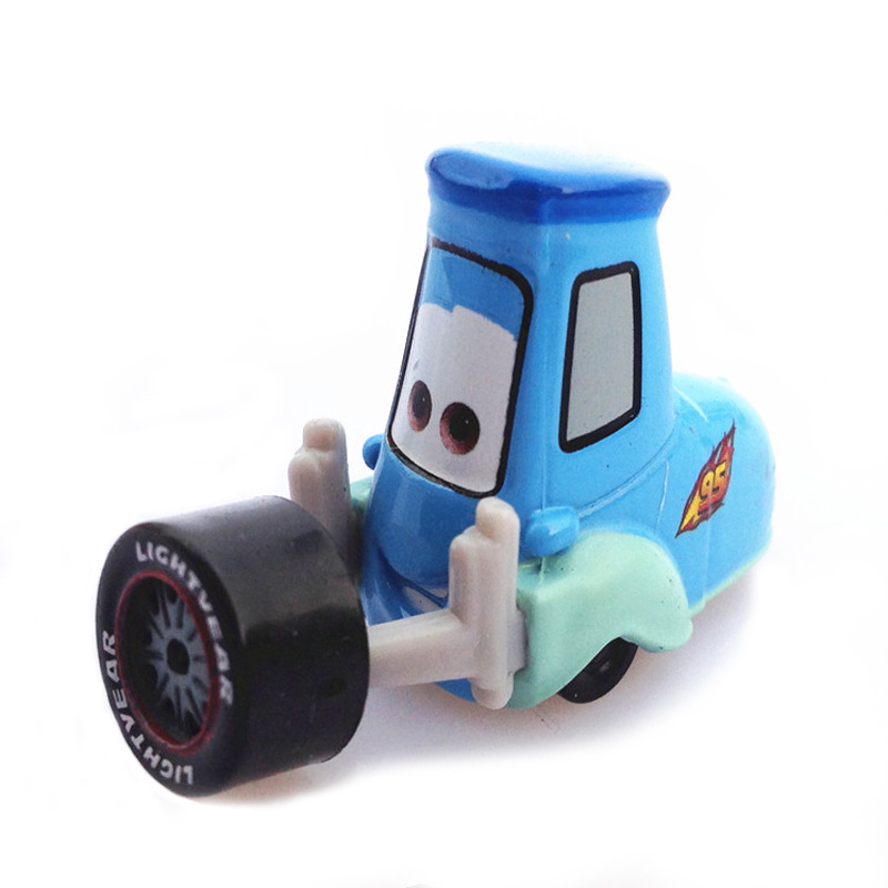 汽车总动员奇诺右边叉车轮头顶叉车合金儿童玩具赛车手模型