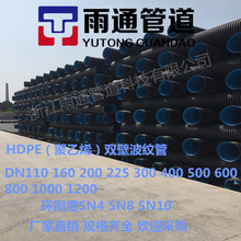 厂家供应 HDPE双壁波纹管 DN400s1 小区排污管道 量大从优 波纹管