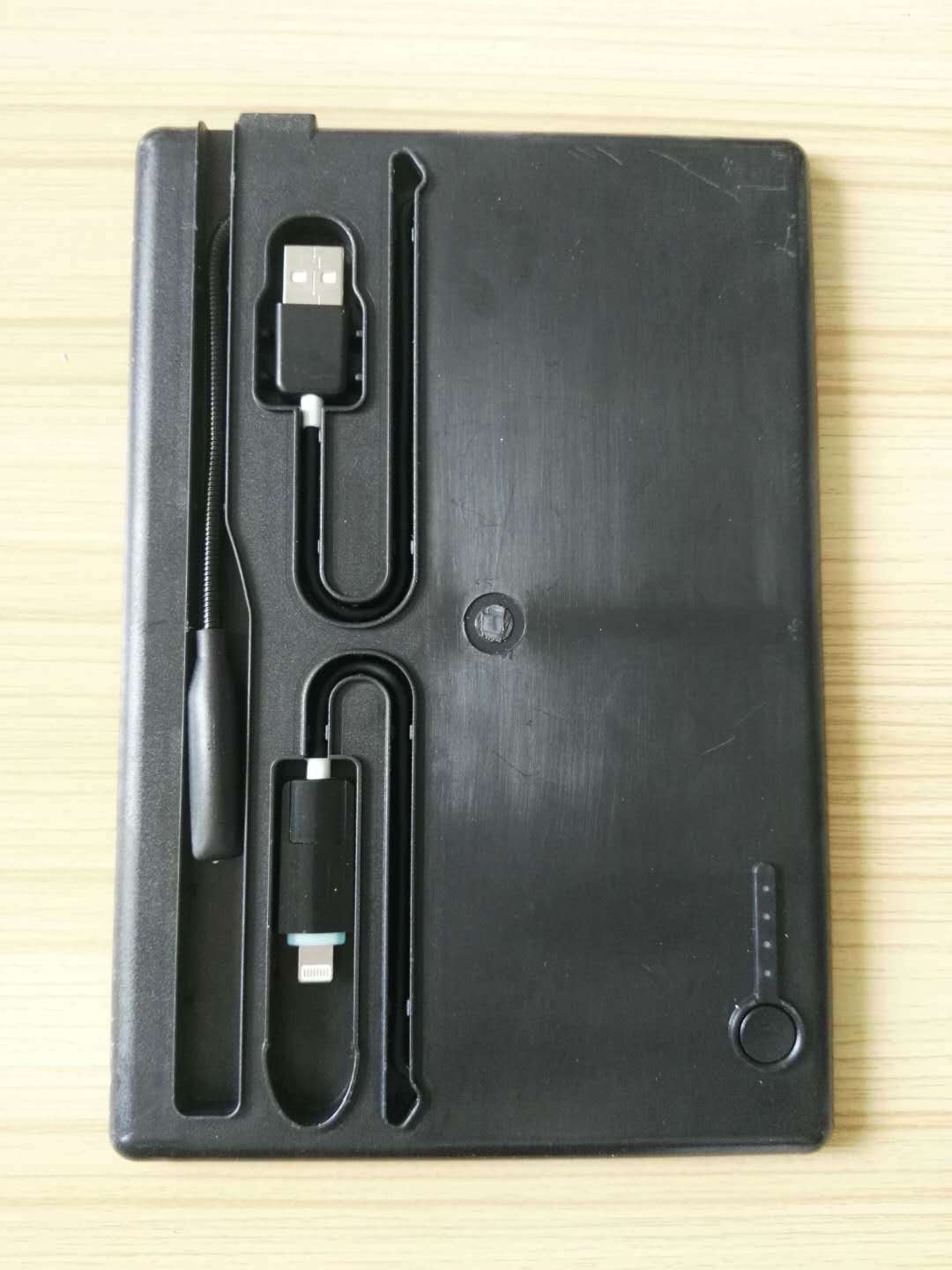 适用于记事本内置移动电源通用型usb充电宝记事本4000电源盒