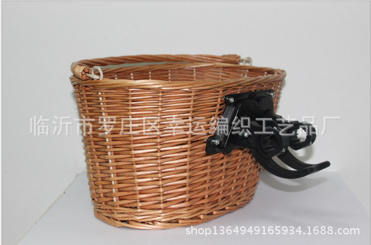 Electric Car Designated Basket Manufacturers Hand-Woven Simple Disassembly Basket Wicker with Handle Shopping Basket