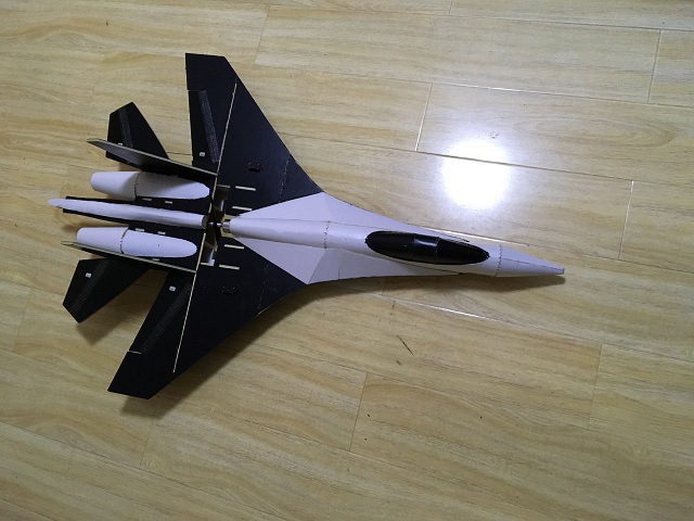 diy模型苏27pp魔术板像真机空机电动遥控拼装su27固定翼飞机