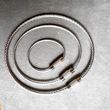 各种不绣钢 钢丝绳 钥匙钢丝圈  钢丝环 304不锈钢钢丝绳