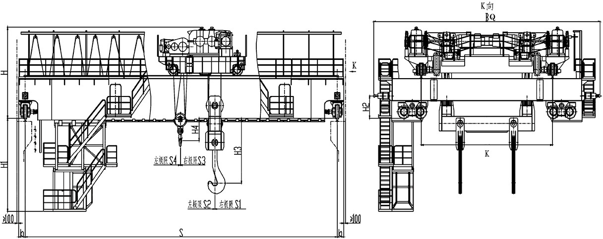 yz型双梁铸造桥式起重机 河南矿山矿源