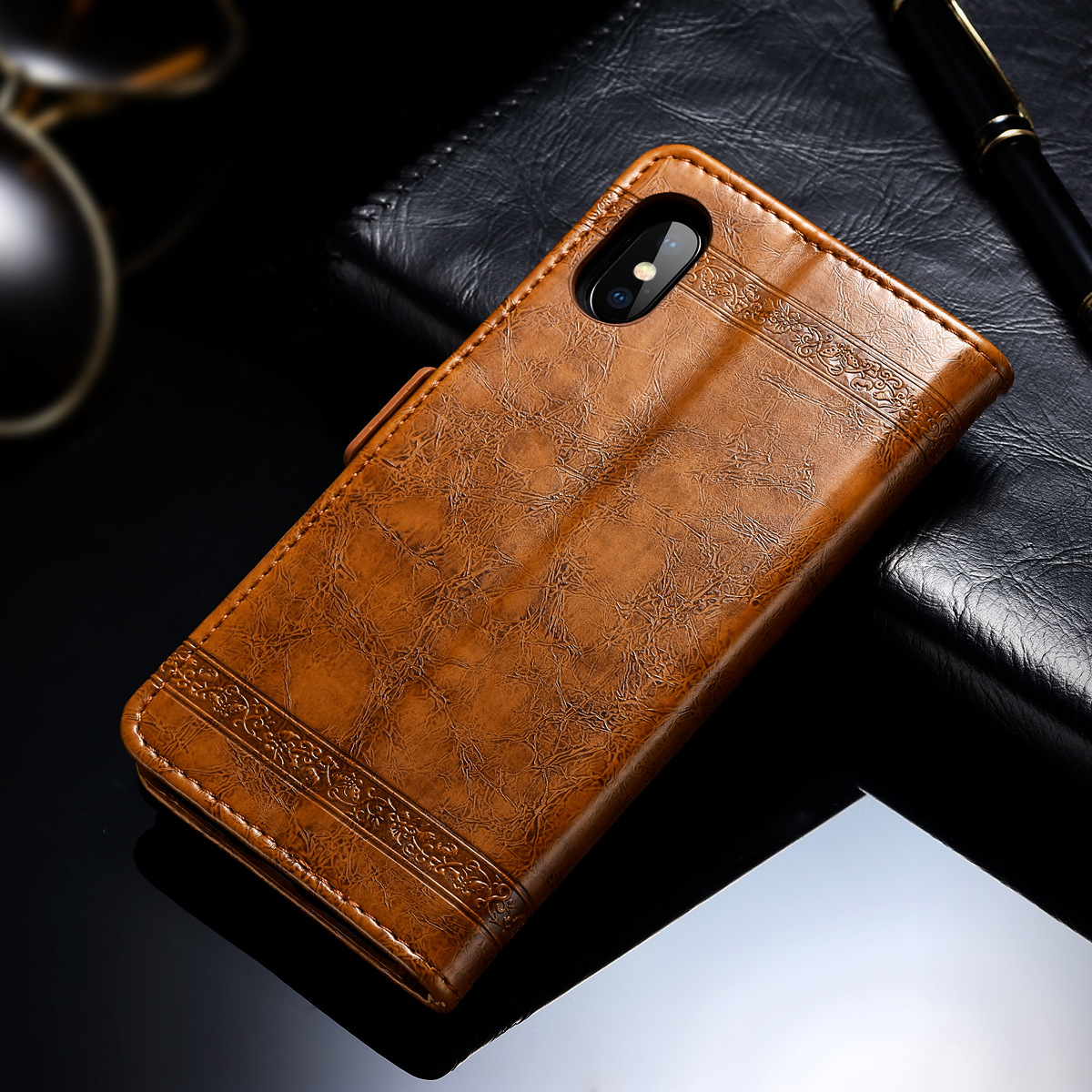 hisense 海信 t5 复古油蜡皮手机皮套商务款插卡支架防摔保护套