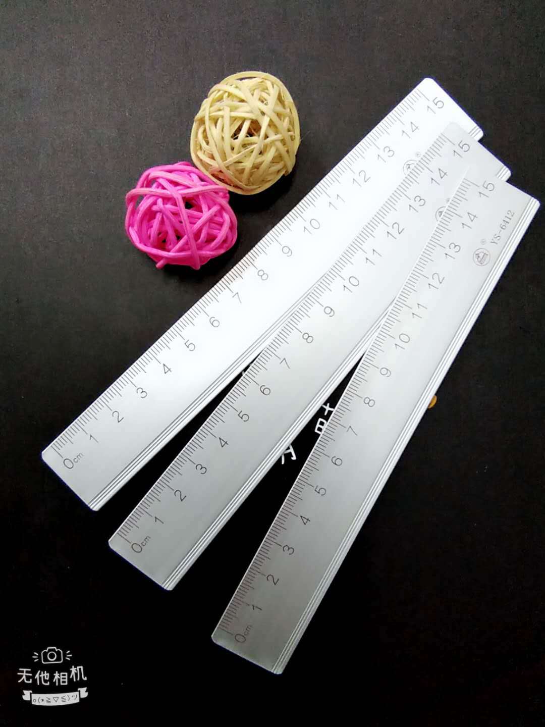 批发6412 无印良品风格15cm铝尺