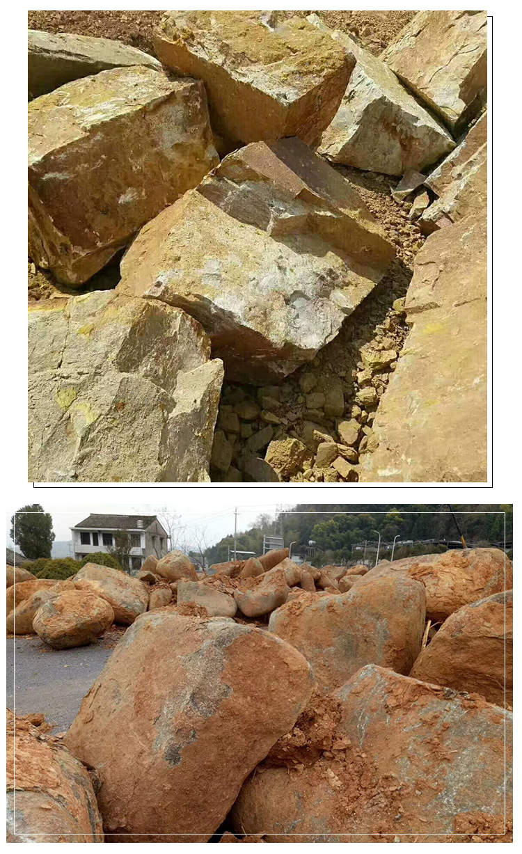 厂家直销桐庐石黄石 园林景观自然石野山石 种类齐全