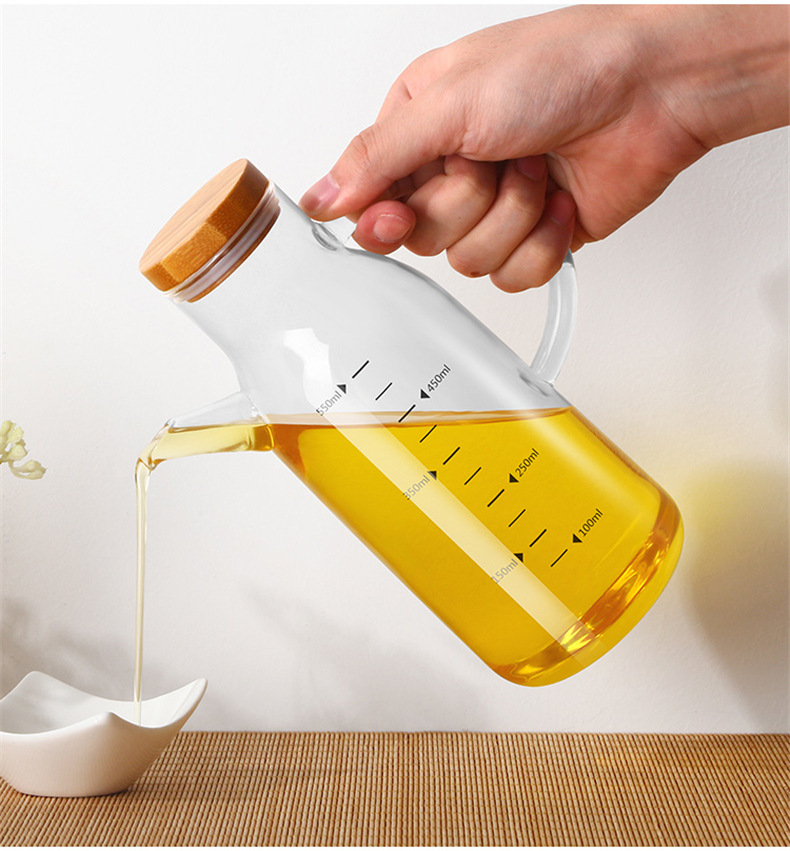 玻璃油壶批发带刻度防漏油瓶醋瓶酱油瓶醋壶油罐家用厨房用品