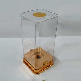 亚克力酒盒方形亚克力酒盒圆形透明酒盒亚克力展示盒定制厂家批发
