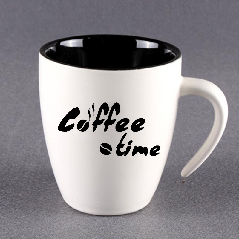 艾沃aw519新款coffeetime咖啡时间杯子贴防水墙贴纸厂家一件代发