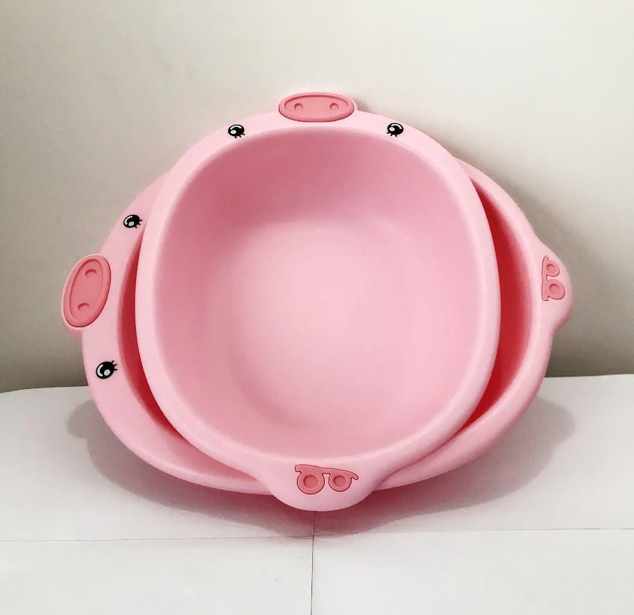 jkc-5538卡通猪脸盆 塑料盆加厚婴儿洗脸盆 宝宝可爱塑料盆批发