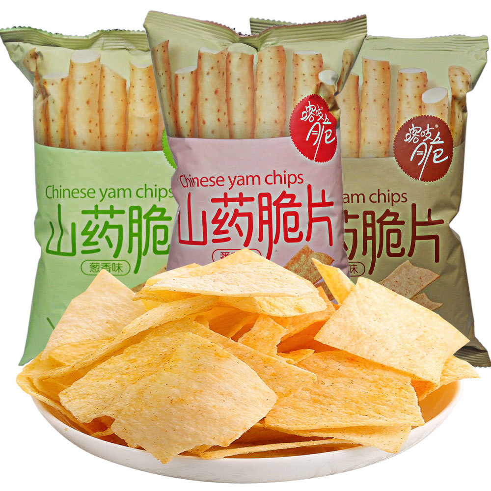洽洽喀吱脆 山药脆片薄片40g袋装 小卖部超市休闲零食批发