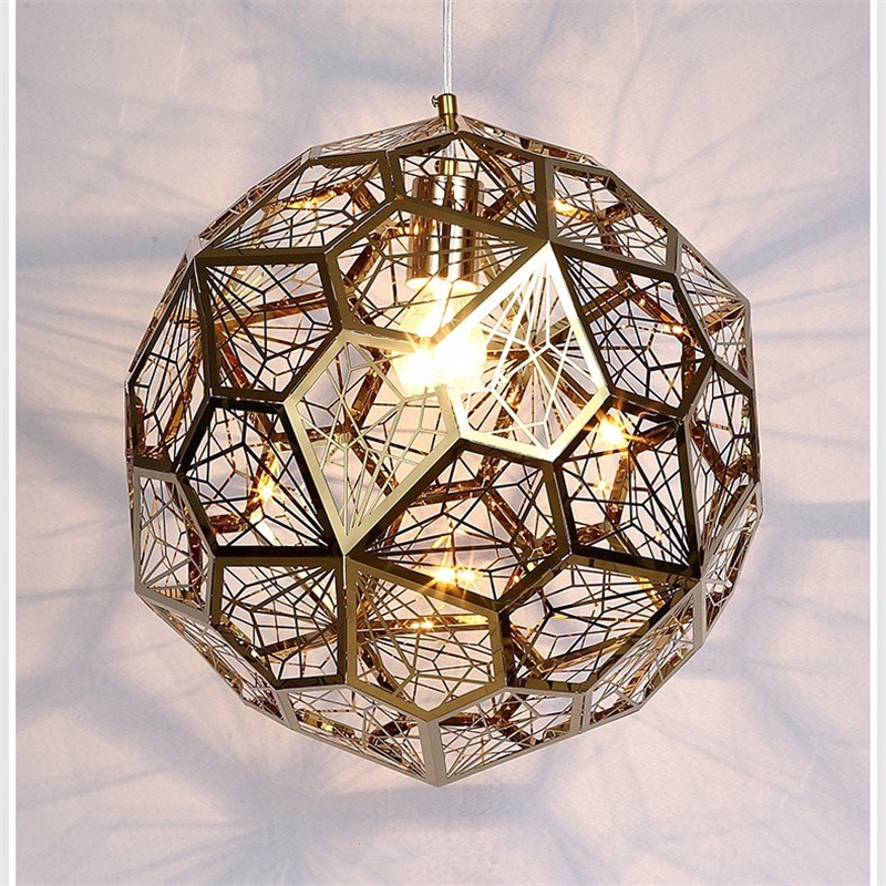 后现代简约钻石球形吊灯北欧客厅餐厅吧台灯具创意个性咖啡厅吊灯