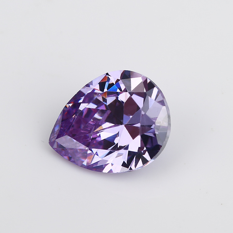 2x3~13x18mm 供应品质5a 梧州人造珠宝 镶嵌碎钻 水滴形变蓝锆石