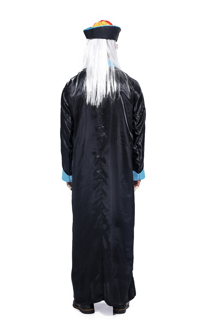 cosplay万圣节成人男鬼衣阎王黑白无常 清朝僵尸服装恐怖鬼衣套装